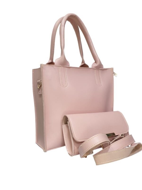 Women's PU Leather Plain Hand Bag
