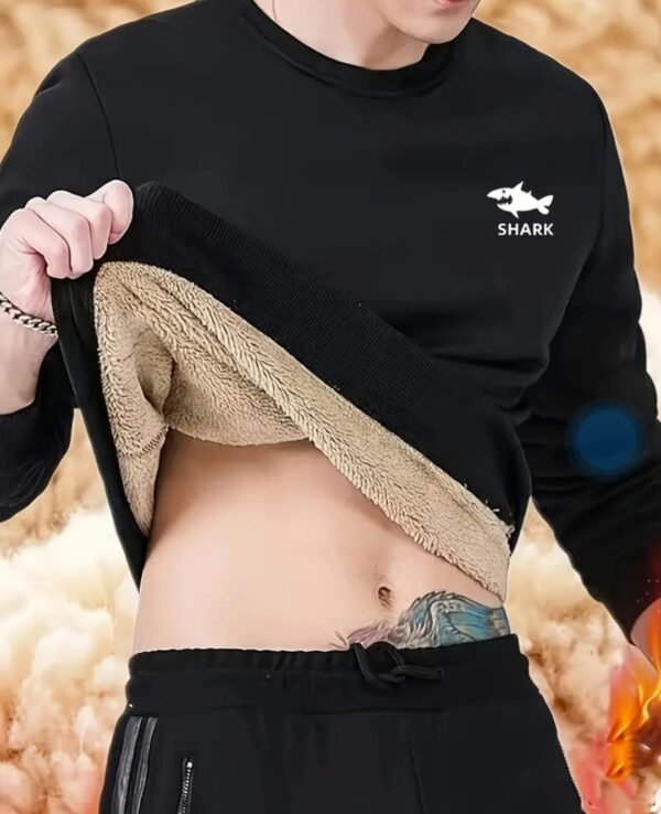 Men's Warm Thickened Crew neck sweatshirt