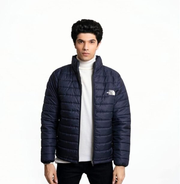 1 Pc Men's Stitched Parachute Puffer Plain Jacket
