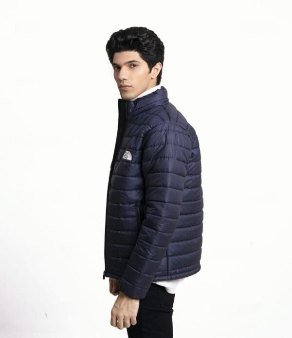 1 Pc Men's Stitched Parachute Puffer Plain Jacket - Image 2