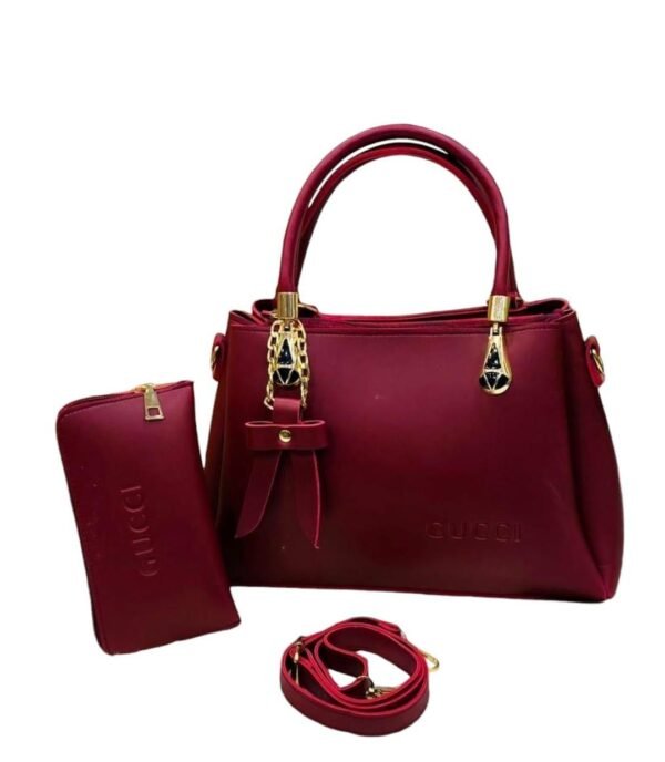 2 Pcs Women's Leather Hand Bag - Image 2