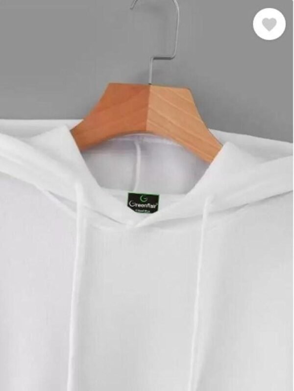 1 Pc Men's Fleece Plain Hoodie - Image 3